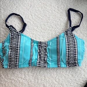 Lem Lem Blue and Black Patterned Bralette
